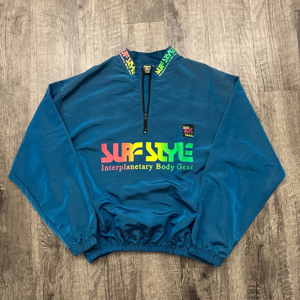 Vintage Surf Style Interplanetary Body Gear Windbreaker Jacket USA